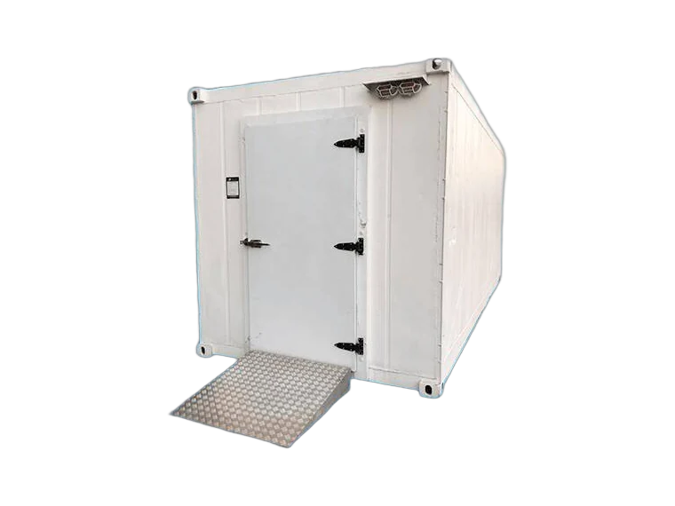 Estrutura container modular Deloc, pronta para receber a operação de cozinha